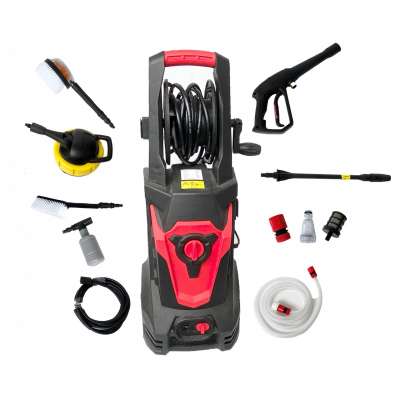 1700W 145 Bar Electric High Pressure Cleaner Car Washer Trigger Wheel Hose Attachments Pressure Wash Surface Cleaner